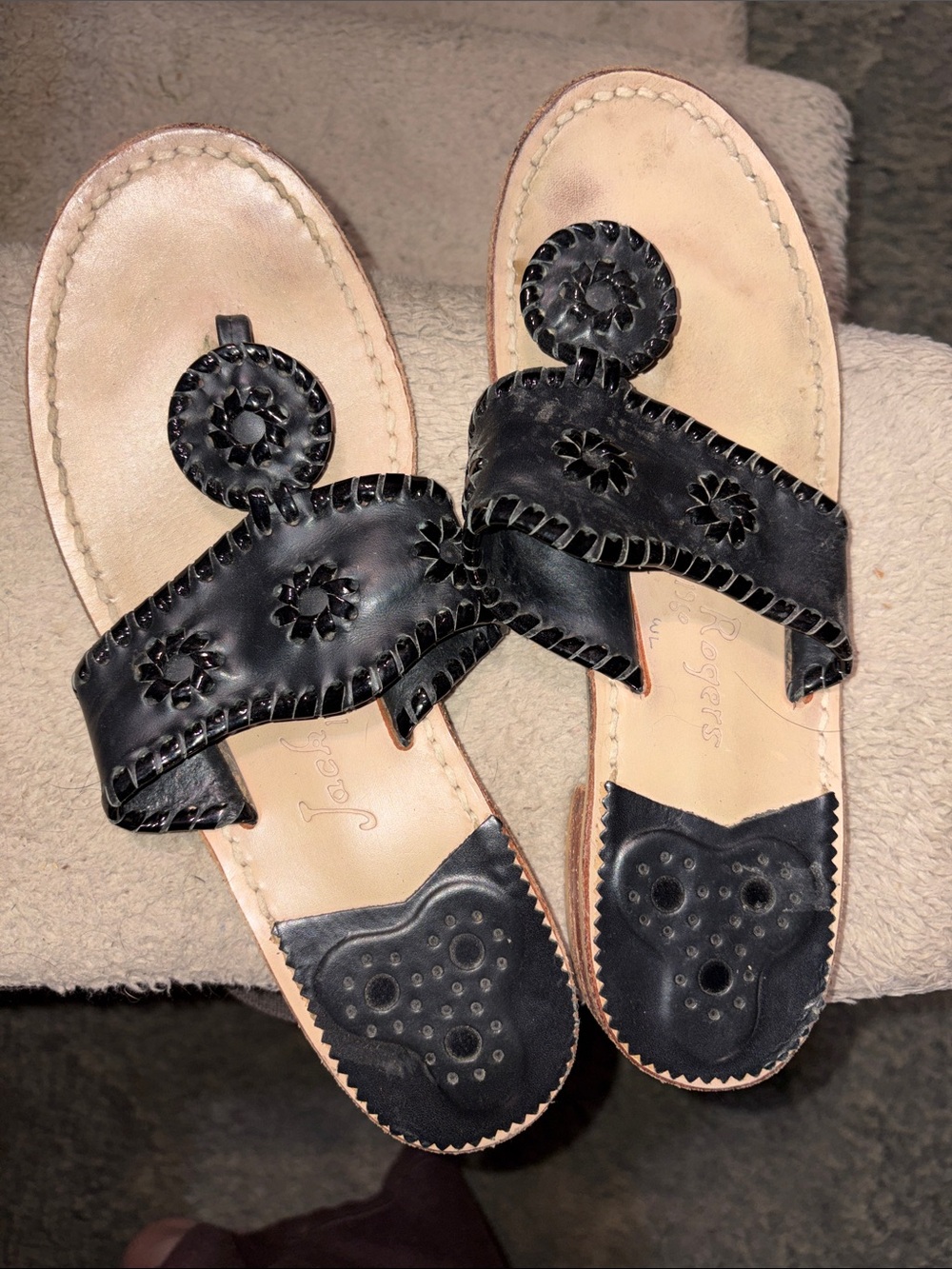 Black Women's Jack Roger’s Slide Sandals